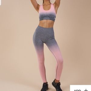 Gymshark Ombre Seamless Peach Pink/Charcoal